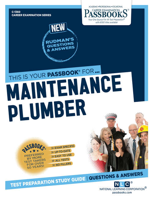 Book cover of Maintenance Plumber: Passbooks Study Guide (Career Examination Series: C-1360)