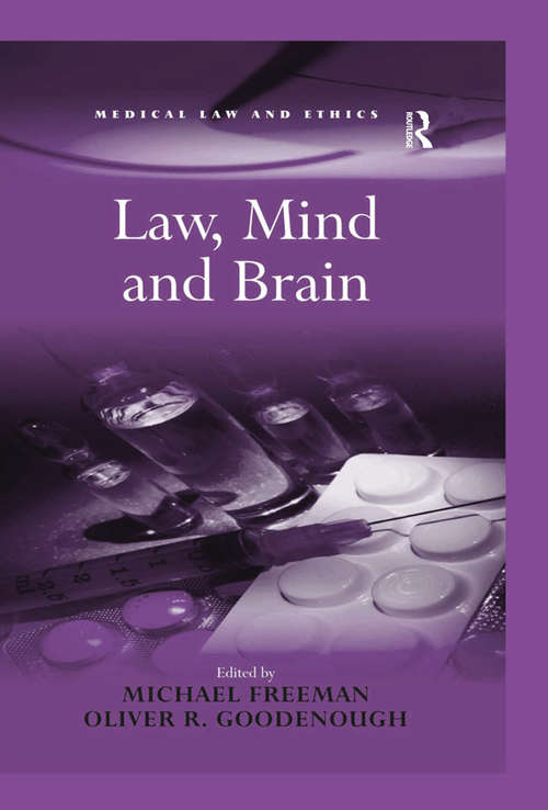 Book cover of Law, Mind and Brain