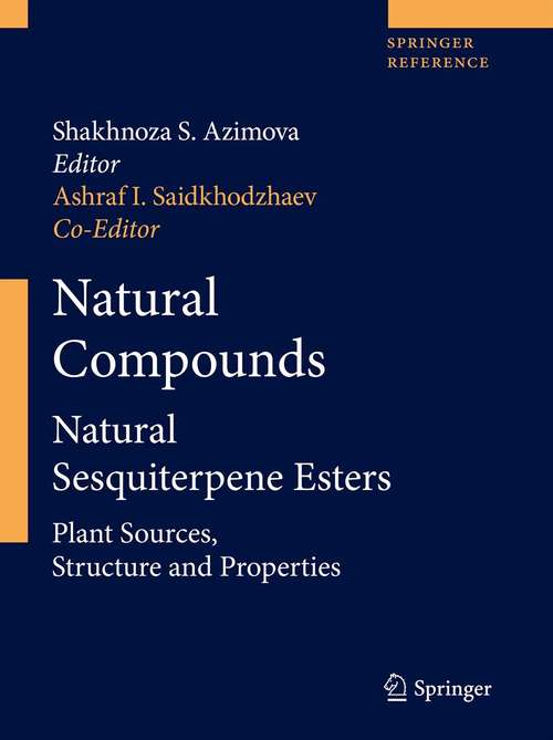 Book cover of Natural Compounds: Natural Sesquiterpene Esters. Part 1 and Part 2