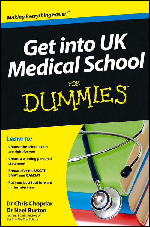 Cover image of Get into UK Medical School For Dummies
