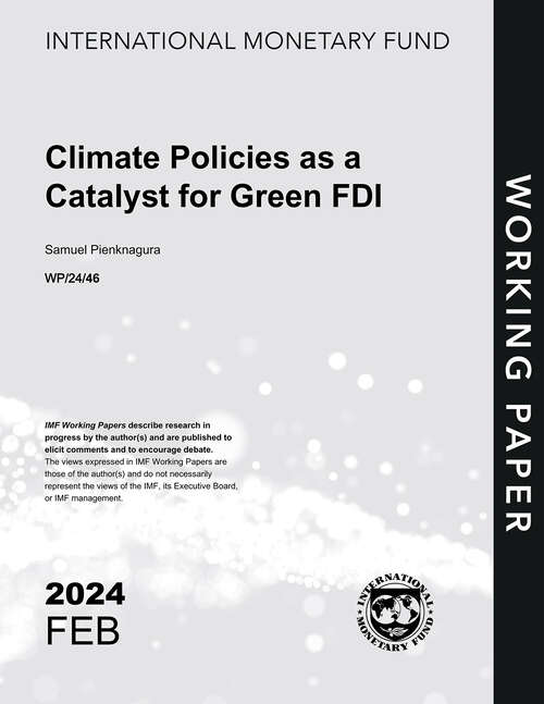 Book cover of Climate Policies as a Catalyst for Green FDI (Imf Working Papers)