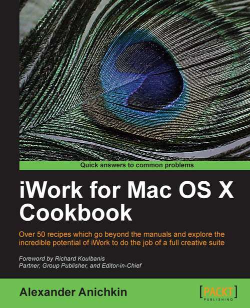 Book cover of iWork for Mac OSX Cookbook