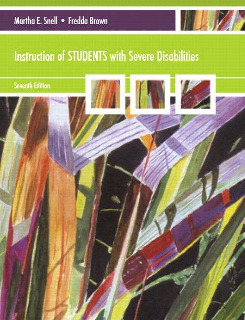 Book cover of Instruction of Students with Severe Disabilities