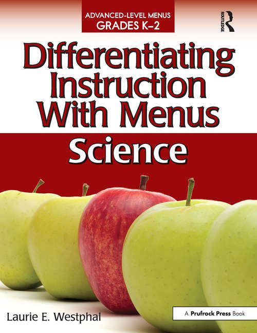 Book cover of Differentiating Instruction With Menus: Science (Grades K-2)