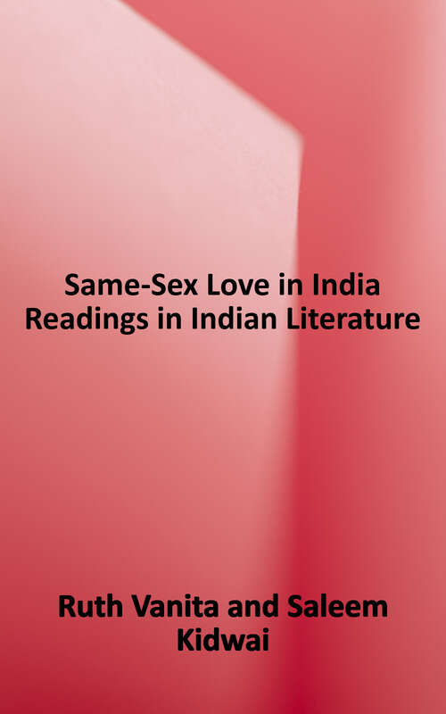 Book cover of Same Sex Love in India: Readings from Literature and History