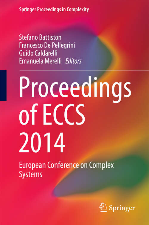 Book cover of Proceedings of ECCS 2014