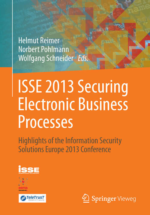 Book cover of ISSE 2013 Securing Electronic Business Processes