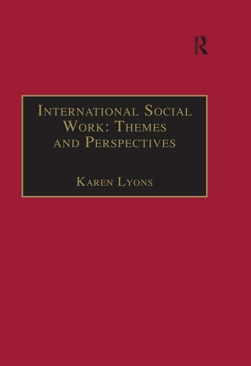 Book cover of International Social Work: Themes and Perspectives
