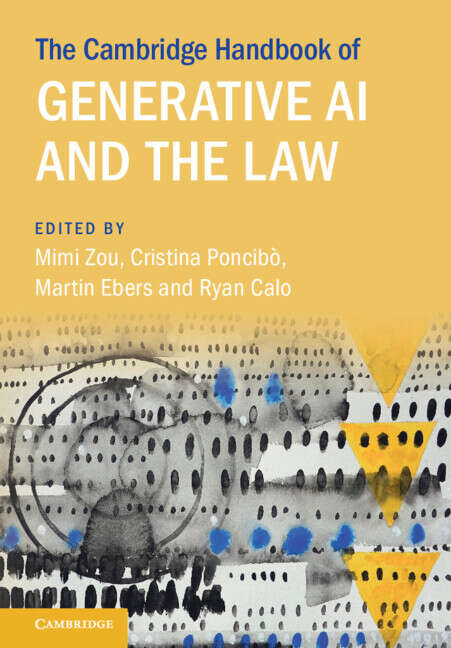 Book cover of The Cambridge Handbook of Generative AI and the Law (Cambridge Law Handbooks)