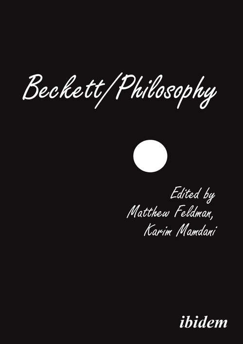 Book cover of Beckett/Philosophy: A Collection