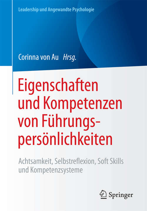 Book cover of Eigenschaften und Kompetenzen von Führungspersönlichkeiten
