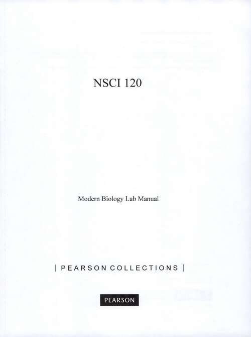 Book cover of NSCI 120: Modern Biology Lab Manual