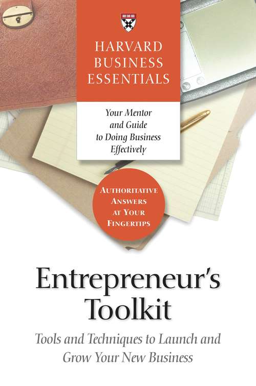 Book cover of Entrepreneur's Toolkit