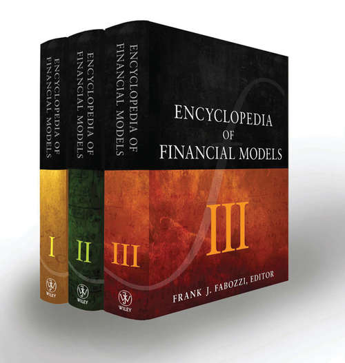 Book cover of Encyclopedia of Financial Models, 3 Volume Set
