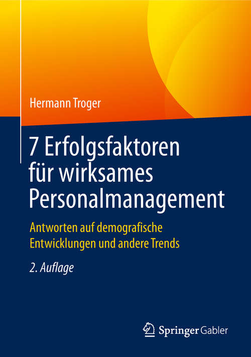Book cover of 7 Erfolgsfaktoren für wirksames Personalmanagement