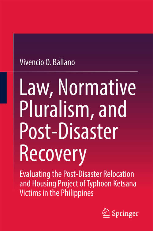 Book cover of Law, Normative Pluralism, and Post-Disaster Recovery