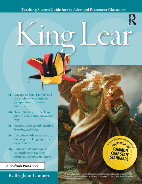 Book cover of Advanced Placement Classroom: King Lear (Teaching Success Guides For The Advanced Placement Classroom Ser. #0)