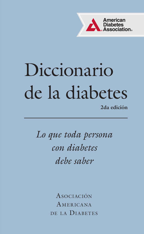 Book cover of Diccionario de la Diabetes, 2da ed.