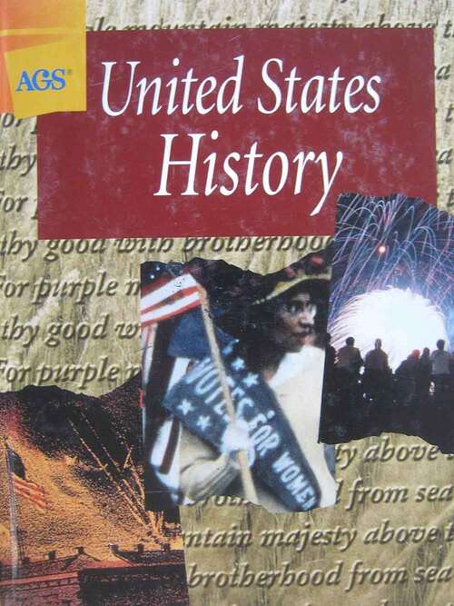 Cover image of AGS United States History