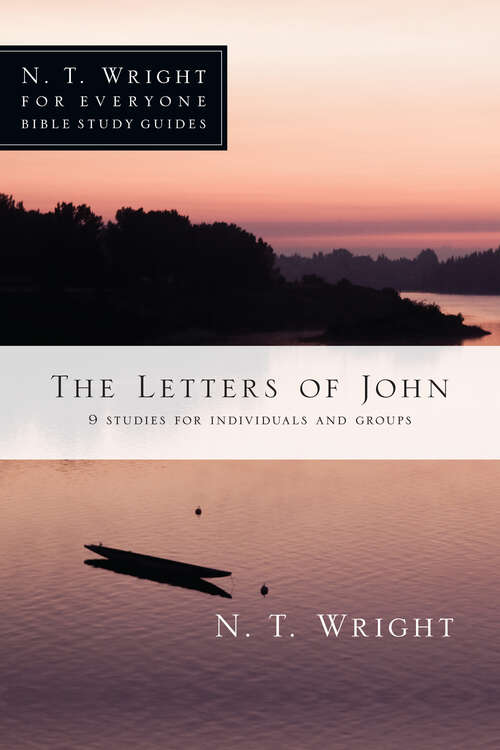 Book cover of The Letters of John: 9 Studies For Individuals Or Groups (N. T. Wright for Everyone Bible Study Guides)