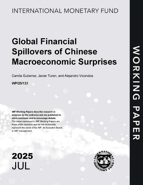 Book cover of Global Financial Spillovers of Chinese Macroeconomic Surprises