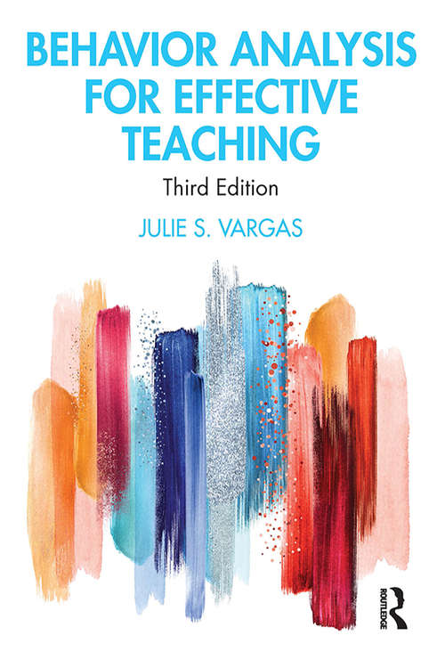 Book cover of Behavior Analysis for Effective Teaching (3)