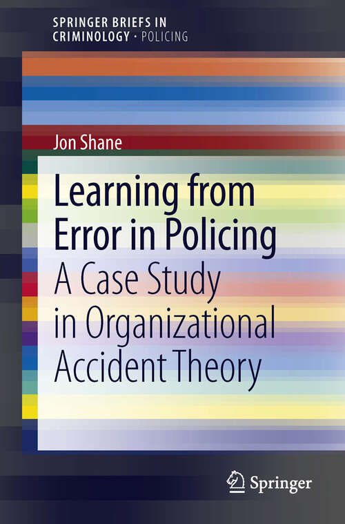 Book cover of Learning from Error in Policing
