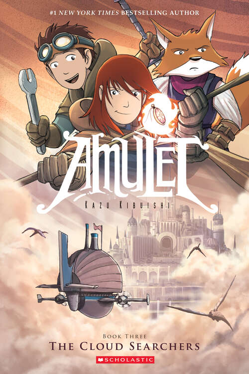 Book cover of The Cloud Searchers: A Graphic Novel (Amulet #3)
