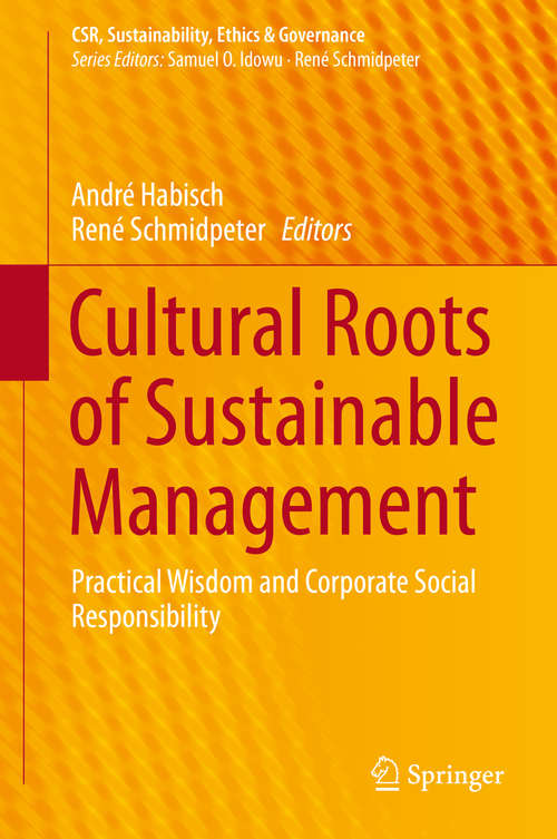 Book cover of Cultural Roots of Sustainable Management