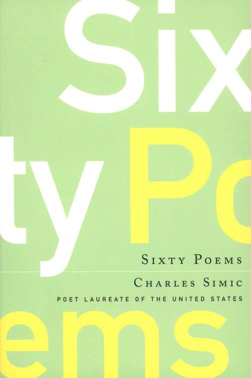 Book cover of Sixty Poems