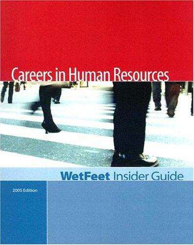 Book cover of The Insider Guide to Careers in Human Resources (2005 Edition)