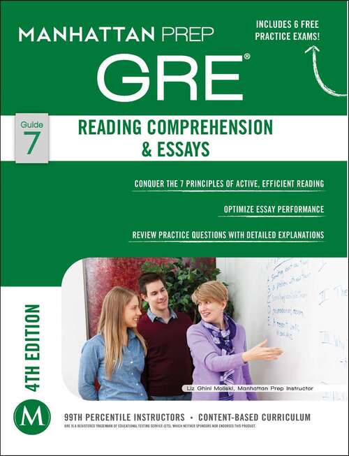 Book cover of GRE Reading Comprehension & Essays (Manhattan Prep GRE Strategy Guides)