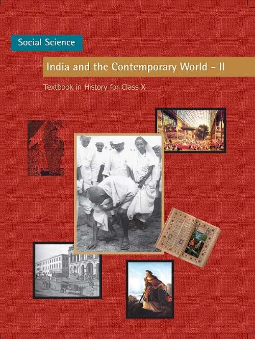 Book cover of India and the Contemporary World-II class 10 - NCERT - 23 (Rationalised 2023-2024) (History)