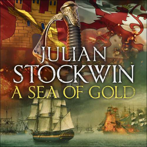 Book cover of A Sea of Gold: Thomas Kydd 21 (Thomas Kydd #21)