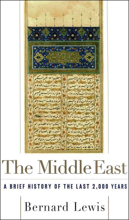 Book cover of The Middle East: a Brief History of the Last 2,000 Years