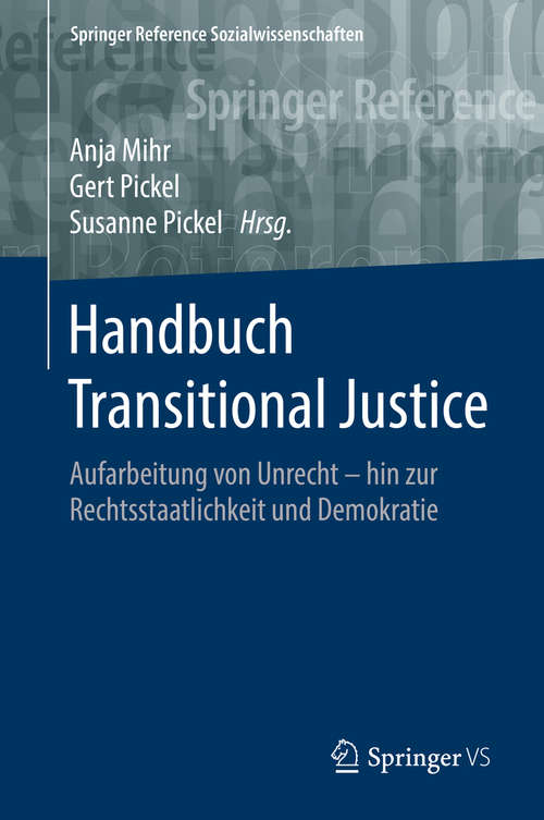 Book cover of Handbuch Transitional Justice