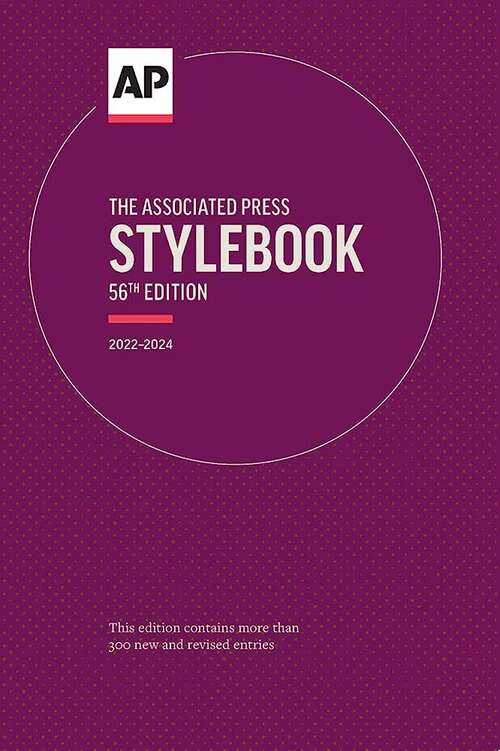 Book cover of AΡ The Associated Press Stylebook (Fifty-Sixth Edition)