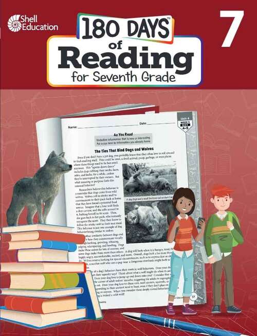Book cover of 180 Days of Reading for Seventh Grade