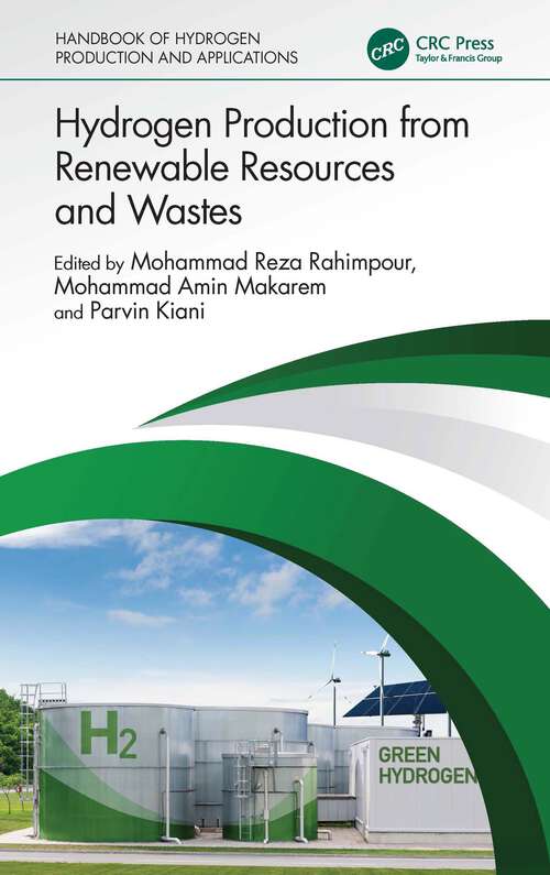 Book cover of Hydrogen Production from Renewable Resources and Wastes (1)
