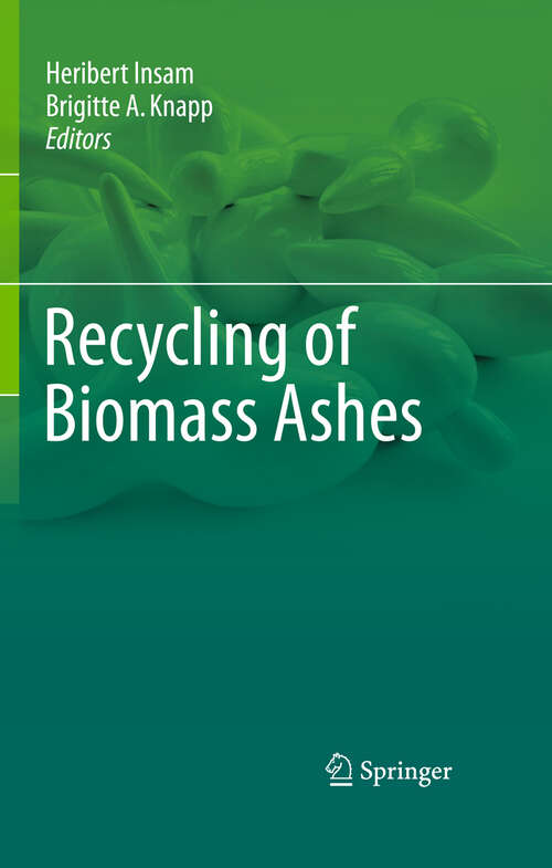 Book cover of Recycling of Biomass Ashes
