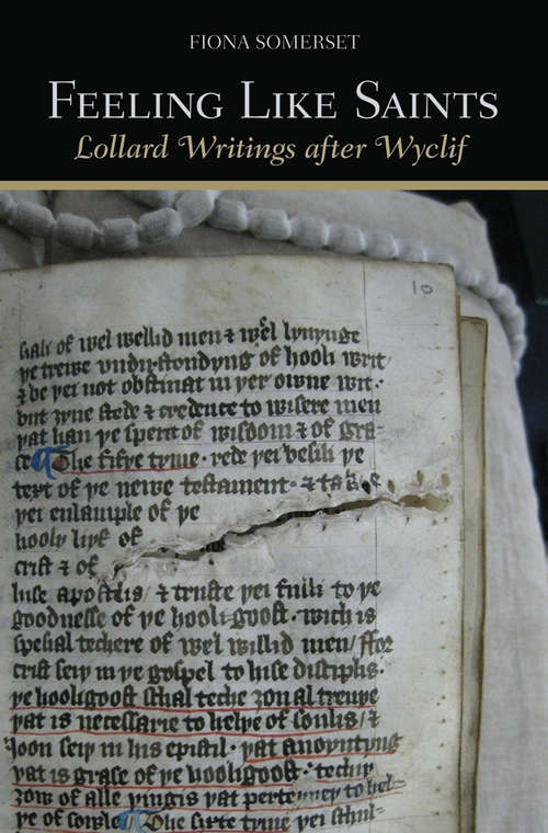 Book cover of Feeling Like Saints: Lollard Writings after Wyclif