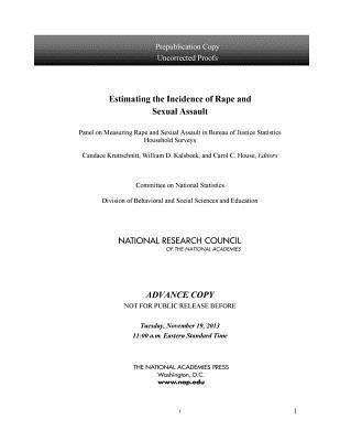 Book cover of Estimating the Incidence of Rape and Sexual Assault