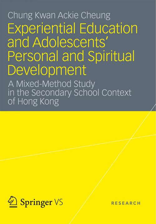 Book cover of Experiential Education and Adolescents’ Personal and Spiritual Development