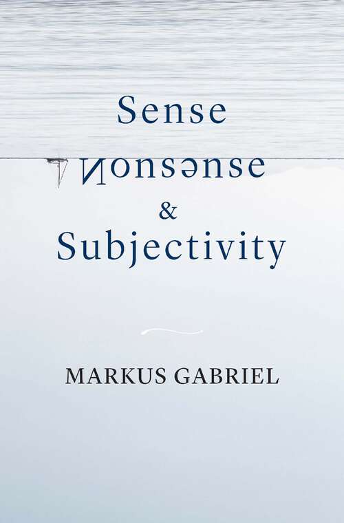 Book cover of Sense, Nonsense, and Subjectivity