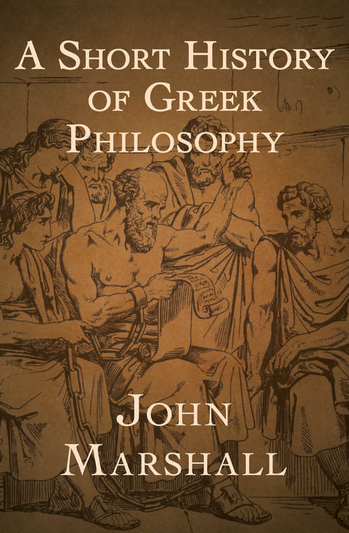 Book cover of A Short History of Greek Philosophy