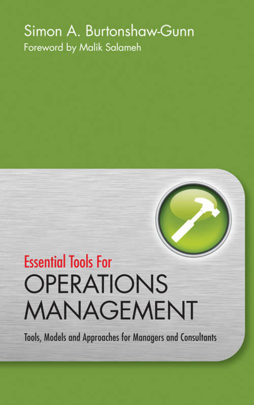 Book cover of Essential Tools for Operations Management
