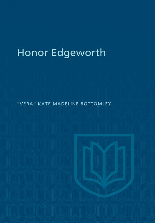Book cover of Honor Edgeworth