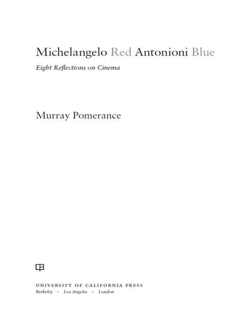 Book cover of Michelangelo Red Antonioni Blue