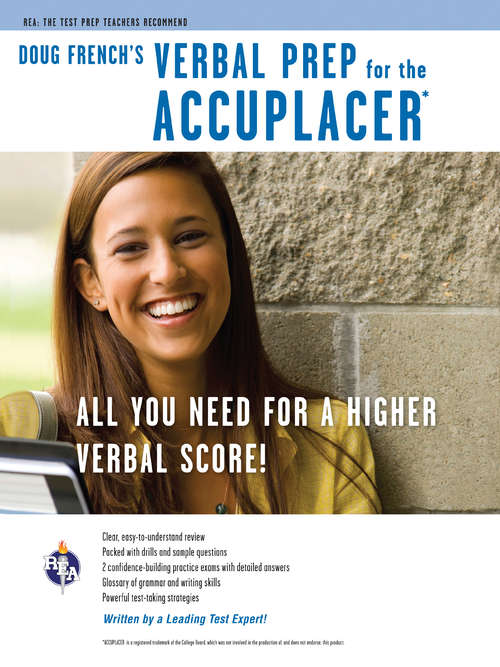 Book cover of Accuplacer: Doug French's Verbal Prep (College Placement Test Preparation Ser.)