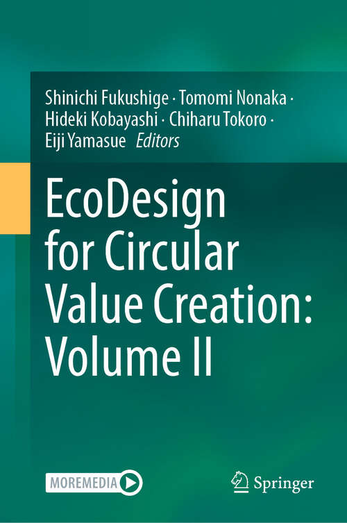 Book cover of EcoDesign for Circular Value Creation: Volume II